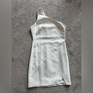 Likely One-Shoulder Cream Dress